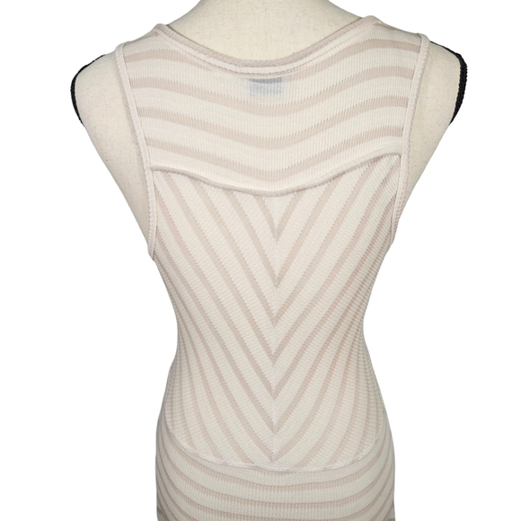 Postmark By Anthropologie Hi/Low Button Up Semi Sheer Swing Dress, Cream, XS - Picture 4 of 15